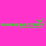 This image shows a Swiss Batteries and Batteries in pink with green letters and has a size of ith-a-size-of-1600 x 1600