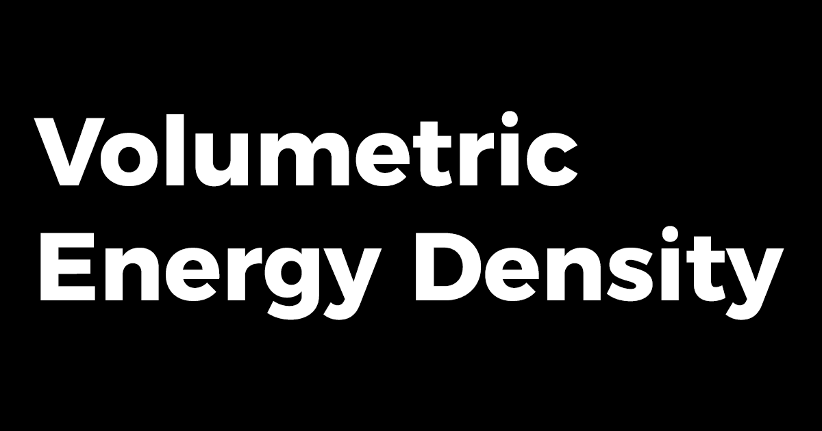 volumetric energy density